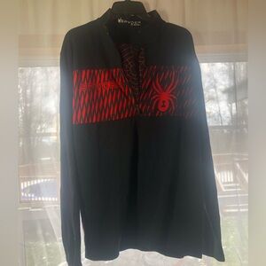 Men’s Spyder activewear SZ XL long sleeve quarter zip
